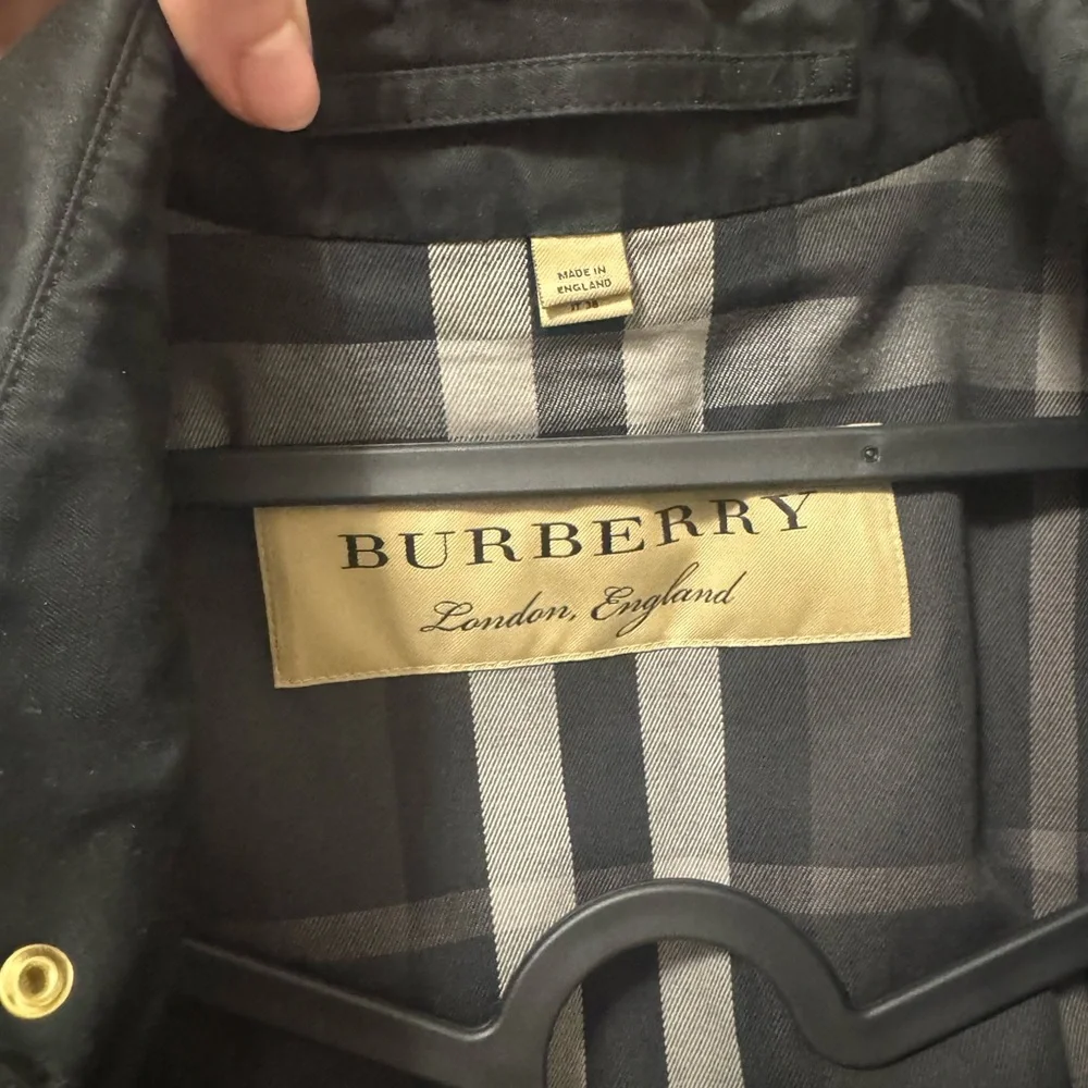 Burberry Limited Edition Gold Accents Black Trench Coat - Picture 7 of 12